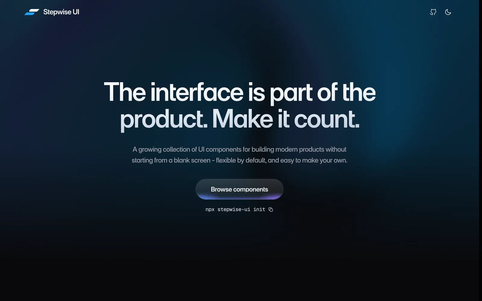 Stepwise UI