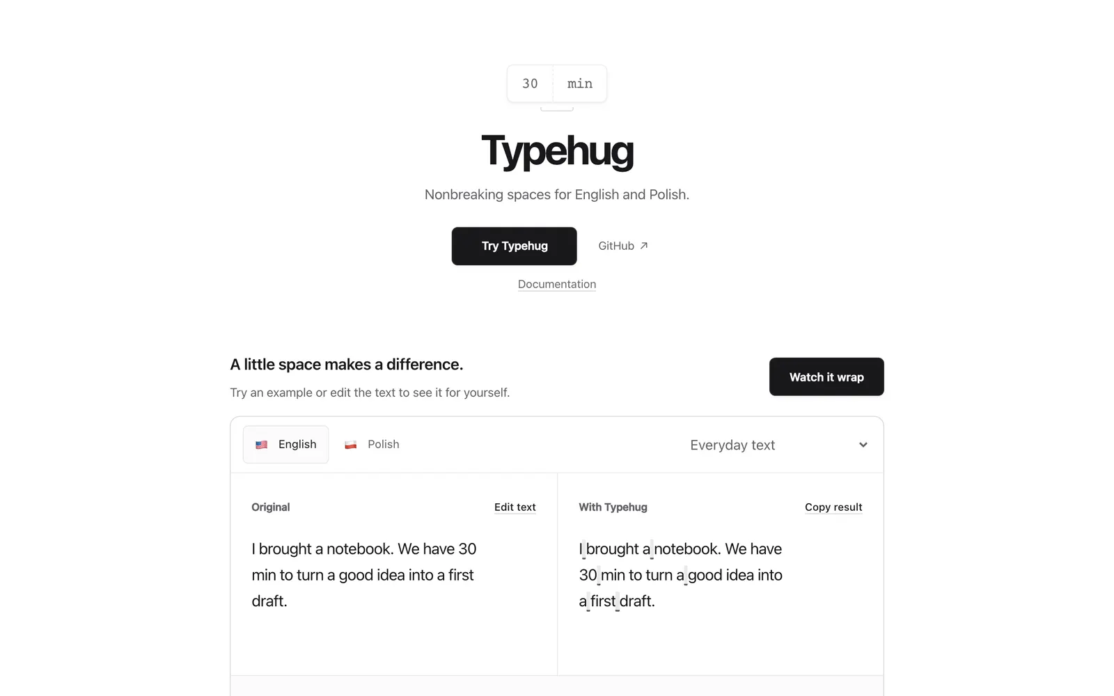 Typehug